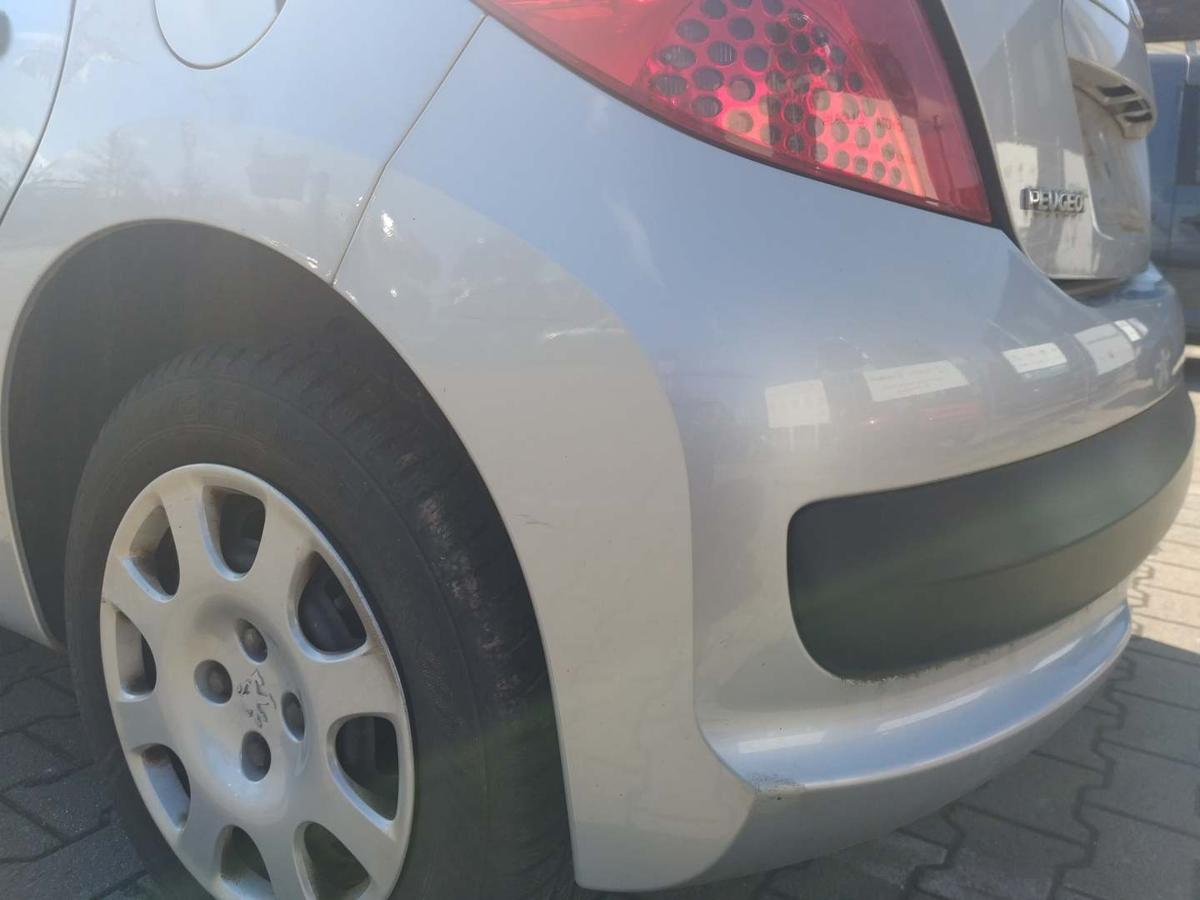 Peugeot 207 original Sto&szlig;stange Stossf&auml;nger hinten EZR Aluminium Grau Bj.2007